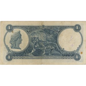 STRAITS SETTLEMENTS 1$ 1935 pick#16b écrit dans l'ovale...