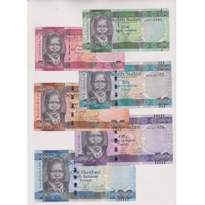 South Sudan - 1 + 5 + 10 + 25 + 50 + 100 Pound del . Rif. Pi...