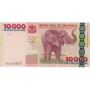 TANZANIA 10000 Shilingi 2003 pick#39 numero a matita...