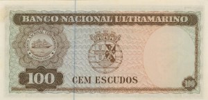 TIMOR 100 Escudos 1963 pick#28a number in pencil...