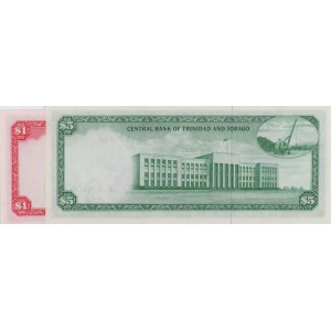 TRINIDAD A TOBAGO lot 2 tiketů: $1 1964 pick#26b +...