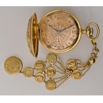 OMEGA -Grand Prix Paris 1900- Triple 18kt gold case with d...