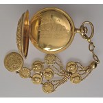 OMEGA -Grand Prix Paris 1900- Triple 18kt gold case with d...