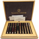 NAZARENO GABRIELLI - Box with 10 pens, 4 Ballpoint and 6 Stylus...