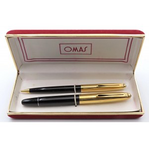 AURORA -Lot de 2 stylos - Stylo Plume et Stylo Bille. Corps en résine.