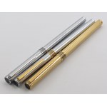 AURORA -Lot of 3 Fountain Pens- Silver metal bodies...