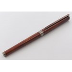 DUPONT- Ballpoint pen- Brown resin body with brown finish and ...