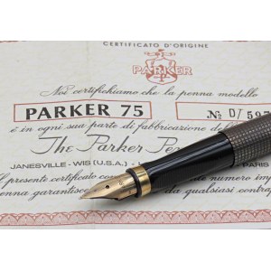 PARKER -Sada 2 per- Parker 75. N.1 Plnicí pero s...