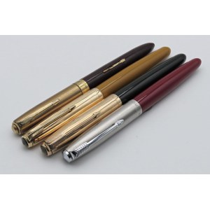 UNIVERSAL, PARKER - Lot de 4 stylos plume - No. 3 Park...