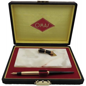 OMAS - Penna Stilografica- Omas Extra corpo in metallo lamin...
