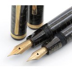 OMAS - Lot of 2 Fountain Pens- Mod. LUCENS, patented...