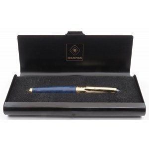 OSAMA - Stylo plume - Corps en résine bleue avec capuchon...