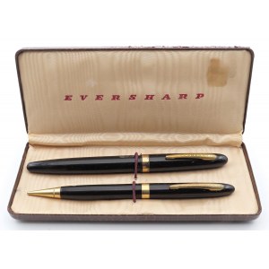 EVERSHARP -Lot de 2 stylos -Corps en résine noire avec finition noire...