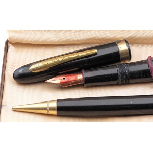 EVERSHARP -Lot de 2 stylos -Corps en résine noire avec finition noire...