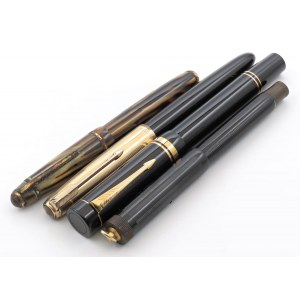 MULTIPLE LOT - 4 plnicí pera - č. 3 Parker (jedno s ...