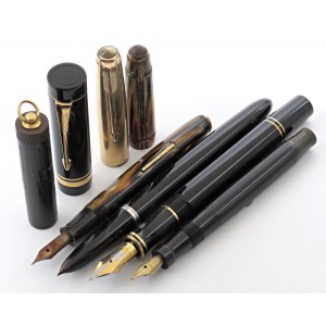 MULTIPLE LOT - 4 plnicí pera - č. 3 Parker (jedno s ...