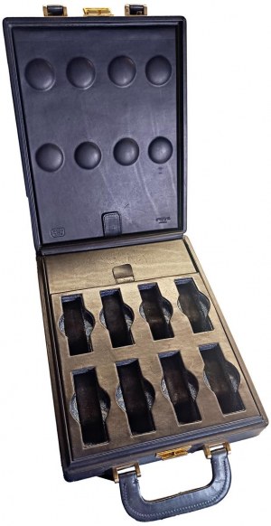 WATCH BOX. 16 spaces for watches and 8 for watch straps....