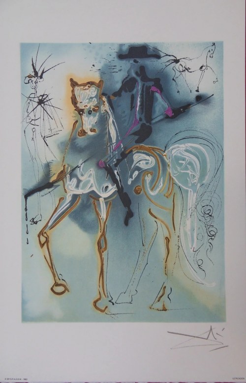 Salvador Dali (1904-1989), Pikador, 1983. Z cyklu: Les Chevaux de Dali (Konie dalińskie)