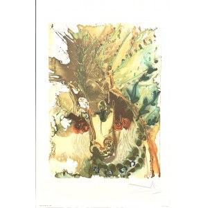 Salvador Dali (1904-1989), Bucefał. Z cyklu: Les Chevaux de Dali (Konie dalińskie), 1983