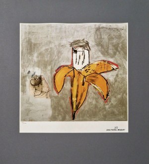 Jean-Michel BASQUIAT (1960 - 1988), Andy Warhol as banana