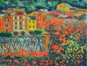 MICHELE CASCELLA, taras w Portofino, MICHELE CASCELLA, taras w Portofino