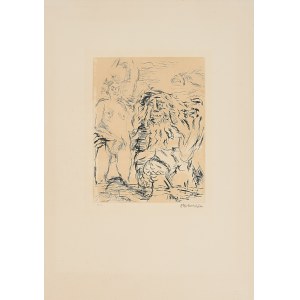 OSKAR KOKOSCHKA, Platon fordert Dionysos zur Entscheidung des Wettkampfes auf, OSKAR KOKOSCHKA, Platon fordert Dionysos zur Entscheidung des Wettkampfes auf