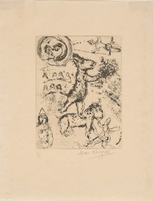 MARC CHAGALL, Le petit âne equilibriste (Malý ekvilibrista)