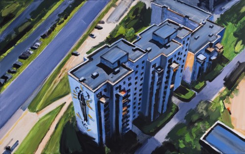 Marcin Kędzierski, Ursynów Natolin-Widok na mural Stanisława Anioła, 2025