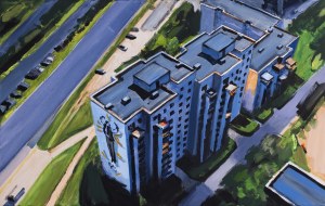 Marcin Kedzierski, Ursynów Natolin-View of Stanislaw Angel mural, 2025