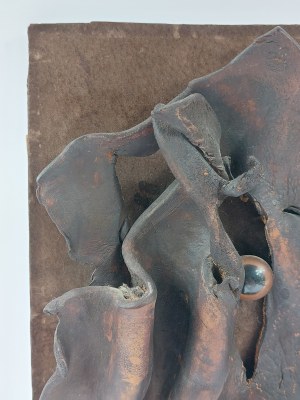 Tadeusz Kobak (1927 - 2015), Płaskorzeźba - forma skórzana - słoń