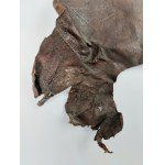 Tadeusz Kobak (1927 - 2015), Forma przestrzenna, skóra naturalna, Kobieta - Masajka?