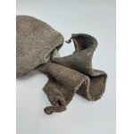Tadeusz Kobak (1927 - 2015), Forma przestrzenna, skóra naturalna, Kobieta - Masajka?