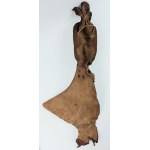 Tadeusz Kobak (1927 - 2015), Forma przestrzenna, skóra naturalna, Kobieta - Masajka?