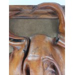 Tadeusz Kobak (1927 - 2015), Bas-relief - Buffalo - leather form, 1988.