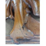 Tadeusz Kobak (1927 - 2015), Bas-relief - Buffalo - leather form, 1988.