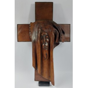 Tadeusz Kobak (1927 - 2015), Cross with spatial form - image of Jesus Christ