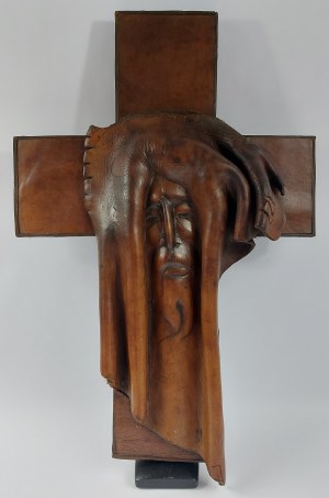 Tadeusz Kobak (1927 - 2015), Cross with spatial form - image of Jesus Christ