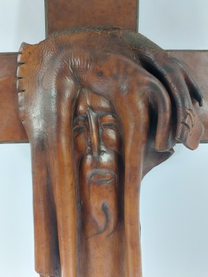 Tadeusz Kobak (1927 - 2015), Cross with spatial form - image of Jesus Christ