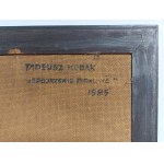 Tadeusz Kobak (1927 - 2015), Leather relief Vertical Gaze, 1985.