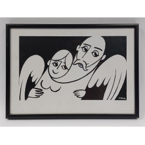 Tadeusz Kobak (1927-2015), Grafika - objetí anděla