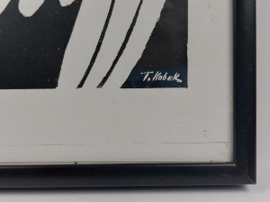 Tadeusz Kobak (1927 - 2015), Grafika - uścisk anioła