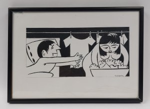 Tadeusz Kobak (1927 - 2015), Grafika - pranie