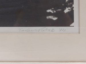 Tadeusz Kobak (1927 - 2015), Grafika - twarz, 1974 r.