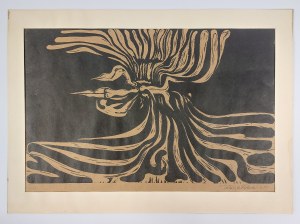 Tadeusz Kobak (1927 - 2015), Grafika - istoty, 1977 r.