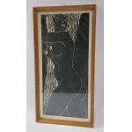 Tadeusz Kobak (1927 - 2015), Grafika - akt długowłosej, 1980 r.