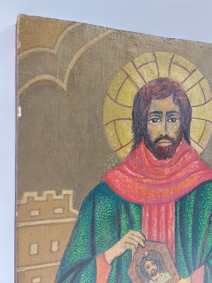 Tadeusz Kobak (1927 - 2015), Obraz religijny na desce, Św. Juda Tadeusz
