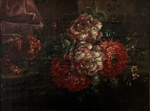 Jean Baptiste Monnoyer (Lille, 1636 - Londyn, 1699) po manierze, ŚMIERĆ NATURY KWIATÓW
