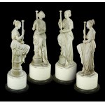 Grande scultura Neoclassica in marmo bianco statuario
