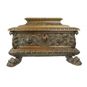 Modèle de coffre d'urne sculptée