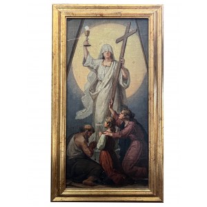 ALLÉGORIE DES TROIS VERTUS CARDINALES : LA FOI, L'ESPÉRANCE ET LA CHARITÉ